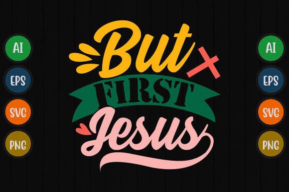 But First Jesus Typography Graphic Tee