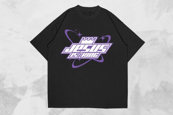 Jesus is King Christian Y2k Design T-Shirt Designs