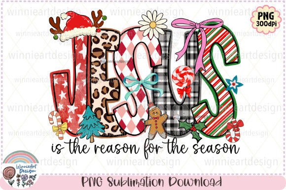 Jesus is the Reason Christmas Doodle