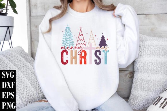 Merry Christmas Christian Svg Png for T-Shirt Designs