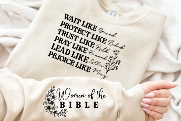 Women of the Bible, Boho Christian Svg